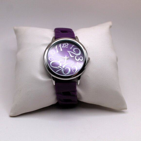 Avon Accessories - Avon Bright Pastel Linked Silicone Watch Purple